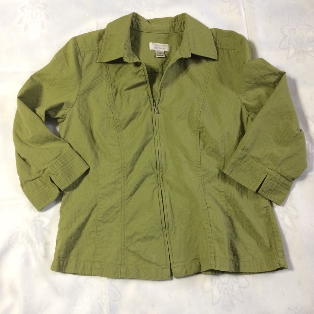 Christopher & Banks Zip up Shirt/Jacket
